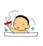 赤ちゃんと小さな男の子（個別スタンプ：33）