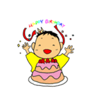 赤ちゃんと小さな男の子（個別スタンプ：40）