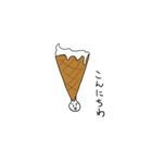 落ちたアイスクリームスタンプ（個別スタンプ：12）