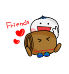 Coin-Buns and his friend.（個別スタンプ：24）