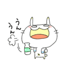 まぬけウサギと子ネコのひな（個別スタンプ：3）