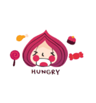 Little red onion girl（個別スタンプ：6）