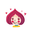 Little red onion girl（個別スタンプ：8）