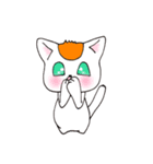 オレンジとハチワレ2（個別スタンプ：16）