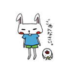 うさぎとにわとり（個別スタンプ：6）