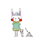 うさぎとにわとり（個別スタンプ：12）