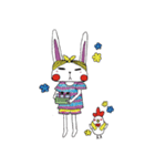 うさぎとにわとり（個別スタンプ：34）