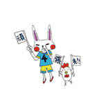 うさぎとにわとり（個別スタンプ：36）