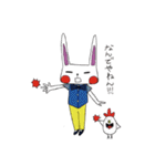 うさぎとにわとり（個別スタンプ：37）