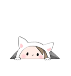 cute cat in the hole（個別スタンプ：25）