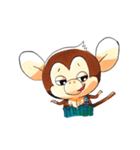 こざると親ペンギン（個別スタンプ：5）