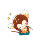 こざると親ペンギン（個別スタンプ：8）
