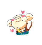 こざると親ペンギン（個別スタンプ：13）