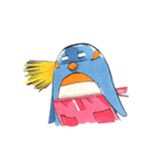 こざると親ペンギン（個別スタンプ：16）
