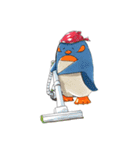 こざると親ペンギン（個別スタンプ：18）