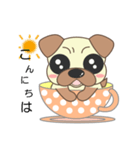 pug cup（個別スタンプ：2）