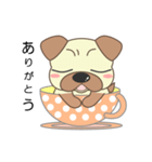 pug cup（個別スタンプ：10）