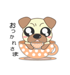 pug cup（個別スタンプ：15）