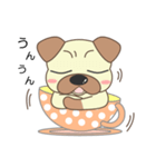 pug cup（個別スタンプ：17）