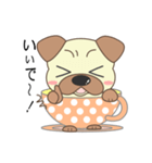 pug cup（個別スタンプ：18）