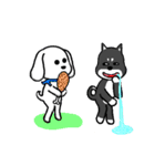 QQ dog and dog blankly（個別スタンプ：6）