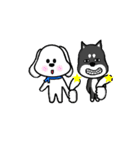 QQ dog and dog blankly（個別スタンプ：8）