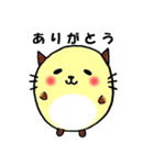 ぽちゃネコ。（個別スタンプ：3）