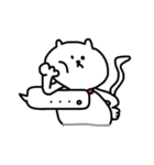 ねこマンとさかなマン？（個別スタンプ：4）