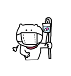 ねこマンとさかなマン？（個別スタンプ：20）