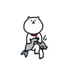 ねこマンとさかなマン？（個別スタンプ：31）