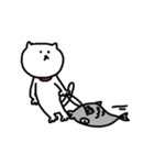 ねこマンとさかなマン？（個別スタンプ：32）