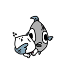 ねこマンとさかなマン？（個別スタンプ：34）