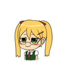 Chibi Style Girls - (ENG)（個別スタンプ：2）