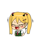 Chibi Style Girls - (ENG)（個別スタンプ：7）