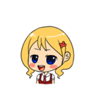 Chibi Style Girls - (ENG)（個別スタンプ：19）