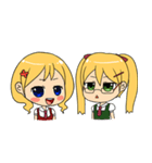 Chibi Style Girls - (ENG)（個別スタンプ：38）