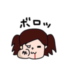 cute girl sticker.（個別スタンプ：7）