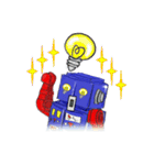 レトロな「ロボット」（個別スタンプ：34）