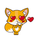 Foxy, cute little fox（個別スタンプ：21）
