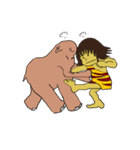 Childhood friends, mammoth and caveboy.（個別スタンプ：2）