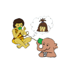 Childhood friends, mammoth and caveboy.（個別スタンプ：8）