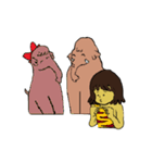 Childhood friends, mammoth and caveboy.（個別スタンプ：20）