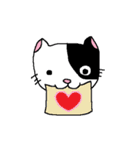 猫とカエルのまったり生活。（個別スタンプ：35）