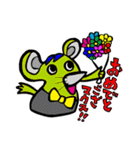 色々な色ネズミ（個別スタンプ：7）
