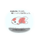 食べ盛りの金魚たちへ（個別スタンプ：21）