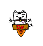 ニャン子とダンボール箱 2（個別スタンプ：28）
