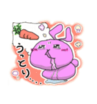 ピンクうさぎだよん（個別スタンプ：5）