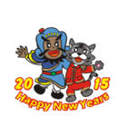 Lucky God came- Fortuna greet New Year（個別スタンプ：2）
