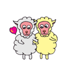 羊のサリーと友達（個別スタンプ：3）