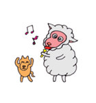 羊のサリーと友達（個別スタンプ：23）